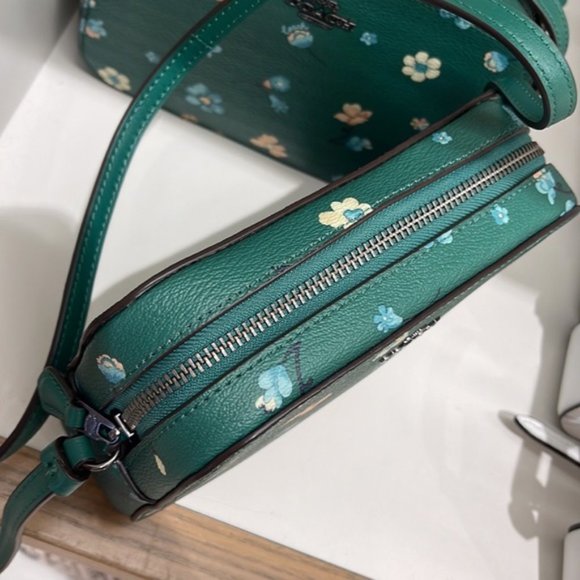 Coach Mini Camera Bag With Mystical Floral Print Green Multi - Picture 13 of 16